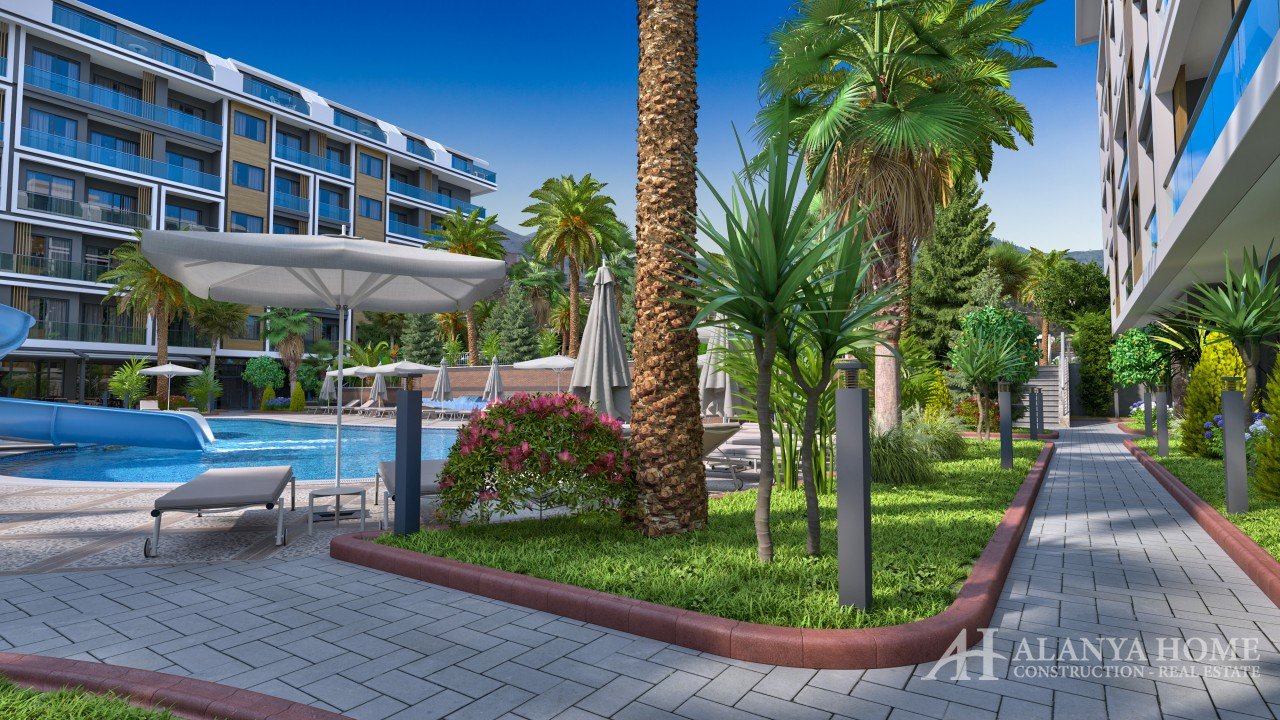 Vega Proje Kargicak Аланья Анталия Турция Фото покупка меблированного жилого дома в рассрочку в ново